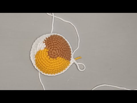 Crochet with three colors of yarn, how to change the color of yarn, crochet tutorial Crochet with three colors of yarn, how to change the color of yarn, crochet tutorial