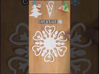 EASY CRAFTING TUTORIAL CREATIVE SNOWFLAKE STEP BY STEP | CHRISTMAS DECORATION IDEAS INCL ART