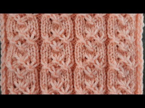 Интересный узор спицами для джемпера, кардигана, свитера, кофточки.