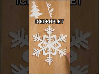 HOW TO CUT A ICEDROPLET SNOWFLAKE INSTRUCTION | TOP CHRISTMAS DECOR IDEAS INCLART