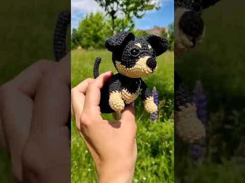 Dachshund puppy crochet pattern, chihuahua puppy, Chiweenie dog Dachshund puppy crochet pattern, chihuahua puppy, Chiweenie dog