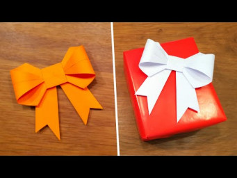 How To Make a Paper Bow/Ribbon - Easy Origami