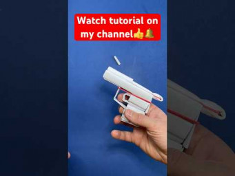Bullet Shooting MINI GUN From A4 Paper | Paper Pocket Mini Gun #gun #papergun