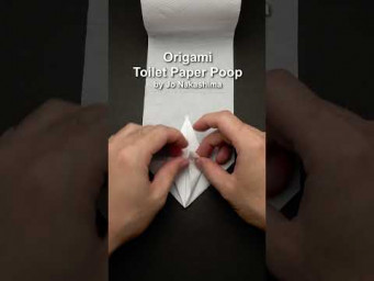 Origami Toilet Paper Poop #shorts