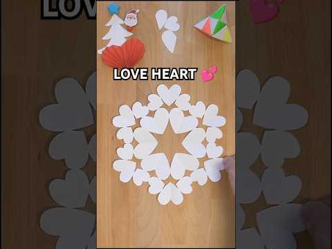INCL ART DIY SNOWFLAKE LOVE HEART STEP BY STEP | HOW TO MAKE CHRISTMAS DECORATION IDEAS INCL ART DIY SNOWFLAKE LOVE HEART STEP BY STEP | HOW TO MAKE CHRISTMAS DECORATION IDEAS