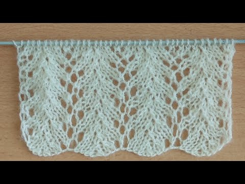 Замечательный ажурный узор спицами для летней туники, топа, маечки, блузы. Замечательный ажурный узор спицами для летней туники, топа, маечки, блузы.