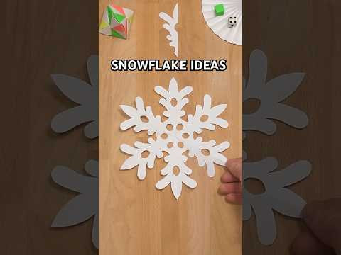 EASY PAPER SNOWFLAKE IDEAS TUTORIAL | CHRISTMAS CRAFTS INCLUDING ART