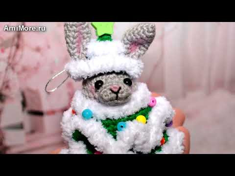 Амигуруми: схема Кролик в костюме ёлочки. Игрушки вязаные крючком - Free crochet patterns. Амигуруми: схема Кролик в костюме ёлочки. Игрушки вязаные крючком - Free crochet patterns.