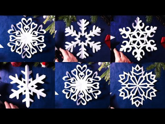 ✂️ Простая снежинка из бумаги своими руками | 5 идей новогоднего декора