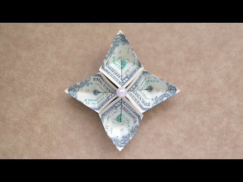 My MONEY FLOWER | FOUR PETALS | Simple Dollar Origami for Graduation Lei | Tutorial DIY by NProkuda My MONEY FLOWER | FOUR PETALS | Simple Dollar Origami for Graduation Lei | Tutorial DIY by NProkuda