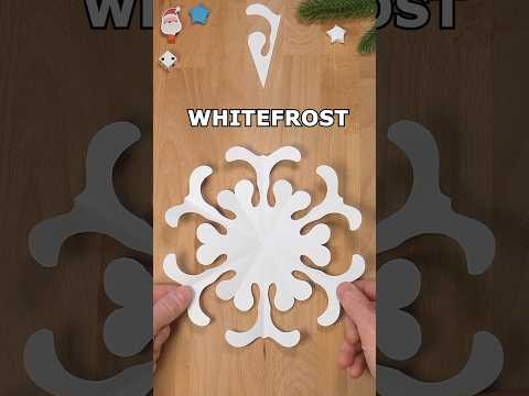 WHITEFROST SNOWFLAKE PAPER CUTTING | HOW TO MAKE A SNOWFLAKE OUT OF PAPER ❄ INCLART