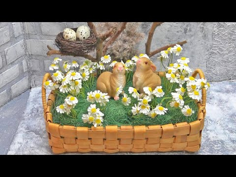 These bunnies in the meadow are awesome decor in minutes!