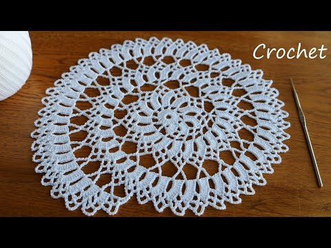 Знаменитый УЗОР КРЮЧКОМ связанный по спирали ВЯЗАНИЕ САЛФЕТКА SUPER Beautiful DOILY Pattern Crochet Знаменитый УЗОР КРЮЧКОМ связанный по спирали ВЯЗАНИЕ САЛФЕТКА SUPER Beautiful DOILY Pattern Crochet