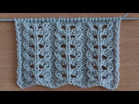 "Ажурные дорожки " Узор спицами для джемпера, жилета, кофты. "Ажурные дорожки " Узор спицами для джемпера, жилета, кофты.