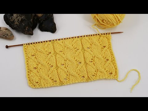 Openwork cables knitting pattern Ажурная коса спицами Openwork cables knitting pattern Ажурная коса спицами