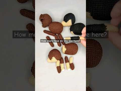 How many toys do you see here? #amigurumilovers #crochetpatterns #amigurumi #amigurumitutorial