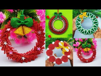 4 Types of Christmas Wreath Christmas Wreath Making at Home - Decorate With Me - Dollar Tree DIY