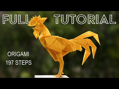 Origami Rooster (Satoshi Kamiya) The Ultimate Tutorial Origami Rooster (Satoshi Kamiya) The Ultimate Tutorial