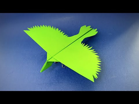 How to Make a Paper Airplane Bird Parrot | Origami Airplane