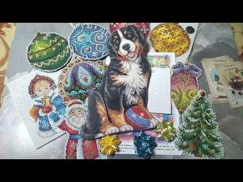 Вышивка. Мои процессы. Игра "Новогодние шары "часть 2.