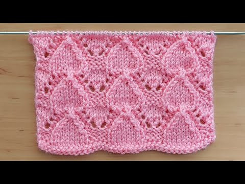 Красивый ажурный узор спицами для детской туники, кофточки, свитера. Красивый ажурный узор спицами для детской туники, кофточки, свитера.