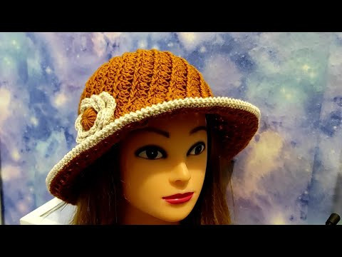 ОСЕННЯЯ ШЛЯПКА КРЮЧКОМ.  Шляпа для начинающих.