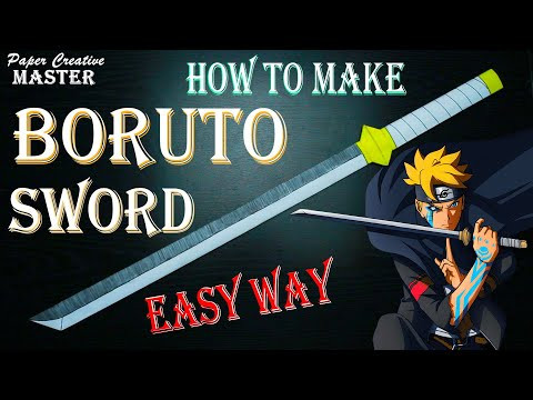 How to make a Boruto sword out of paper. (Paper Creative Master) How to make a Boruto sword out of paper. (Paper Creative Master)