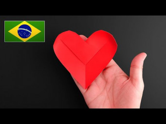 Origami de Cora&ccedil;&atilde;o 3D F&aacute;cil &ndash; Passo a Passo R&aacute;pido