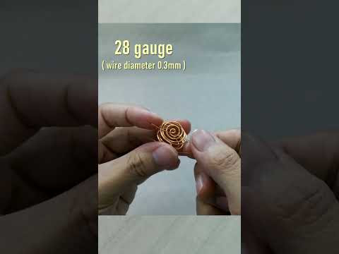 Making simple cages | Spiral pendant with spherical stone without hole  #handmade #shortsvideo
