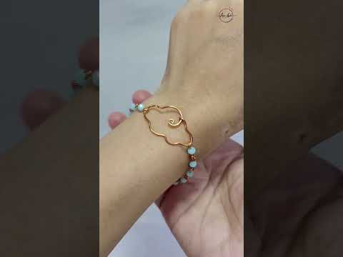 Cloud bracelet - Free tutorial video link above the title  #shortsvideo #bracelet