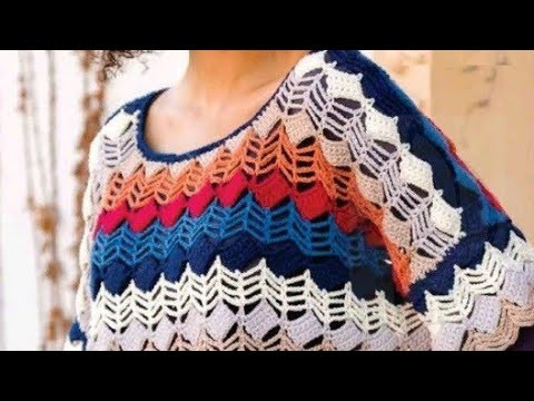 Pullover crochet pattern - Узор крючком для пуловера Pullover crochet pattern - Узор крючком для пуловера