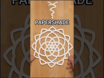 EASY AND AMAZING DIY SNOWFLAKE PAPERSHADE | HOW TO MAKE PAPER SNOWFLAKE INSTRUCTION INCLART