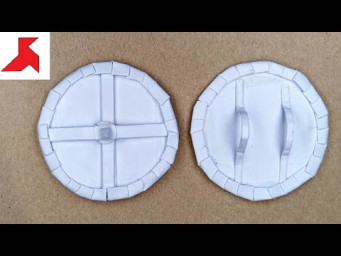 DIY - How to make a ROUND SHIELD from A4 paper
