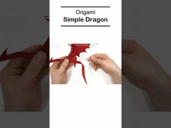 Origami Simple Dragon in a minute #shorts