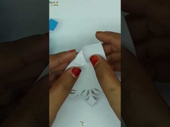 Paper Cutting Snowflakes - How to Make Christmas Snowflakes #shorts #short #shortsvideo