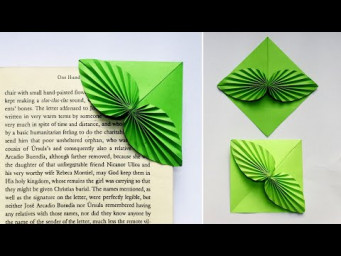Easy Origami Bookmark Corner 