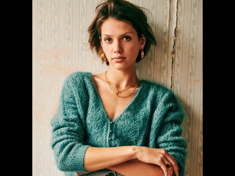 Шикарный кардиган от французских дизайнеров Sezane японскими узорами Хитоми Шида Шикарный кардиган от французских дизайнеров Sezane японскими узорами Хитоми Шида