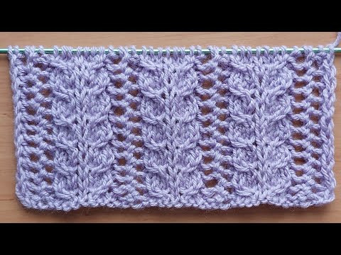Замечательный ажурный узор спицами для джемпера, жилета, кардигана, туники. Замечательный ажурный узор спицами для джемпера, жилета, кардигана, туники.