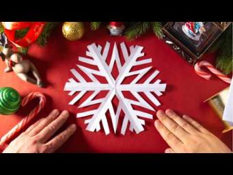 ✂️ Как Легко и Быстро Сделать Снежинку из Бумаги ❄️❤️ Зимние Поделки своими руками