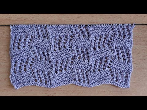 Лёгкий ажурный узор спицами для кардигана, джемпера, туники.