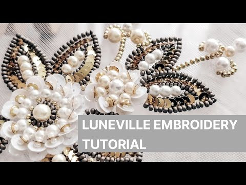 Люневильская вышивка. Процесс / Luneville embroidery process Люневильская вышивка. Процесс / Luneville embroidery process