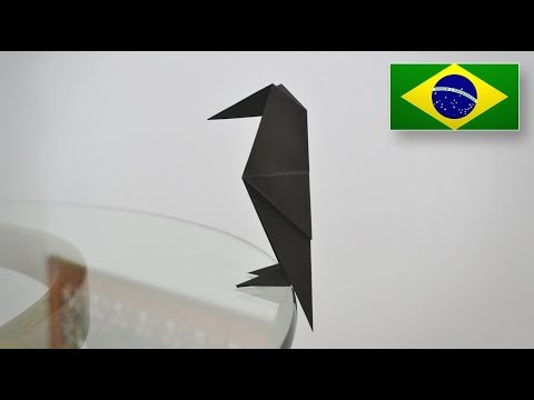 Origami: Corvo - Instruções em Português BR Origami: Corvo - Instruções em Português BR