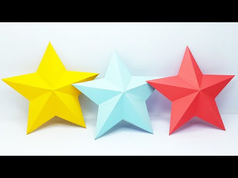 Christmas Star - How to Make 3D Star For Your Christmas Decoration - DIY Paper Craft Christmas Star - How to Make 3D Star For Your Christmas Decoration - DIY Paper Craft
