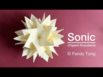 Origami Sonic Kusudama