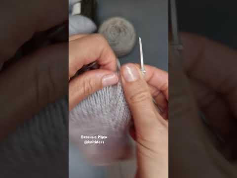 Аккуратные прибавки при вязании клина большого пальца! #knitting #вязание Аккуратные прибавки при вязании клина большого пальца! #knitting #вязание
