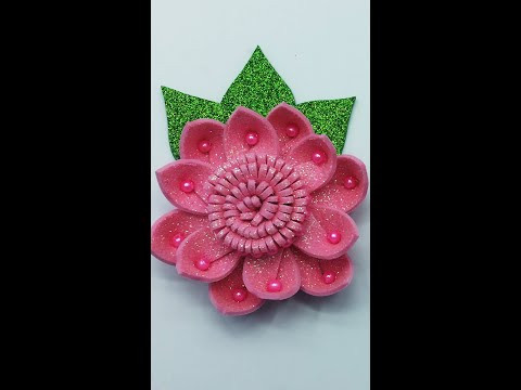 Foam Flowers | Foamiran Flower | Glitter Flower | DIY Crafts #shorts Foam Flowers | Foamiran Flower | Glitter Flower | DIY Crafts #shorts