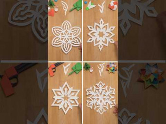 SIMPLE ❄️  HOW TO CUT A TRADITIONAL SNOWFLAKE OUT OF PAPER ❄ INCLART