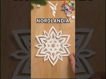 PAPER SNOWFLAKE NORDLANDIA TUTORIAL | TOP CHRISTMAS DECOR IDEAS INCL ART