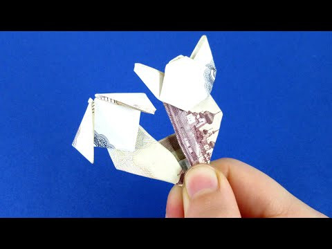 Как сделать кота-пса из денег. Оригами животные Как сделать кота-пса из денег. Оригами животные