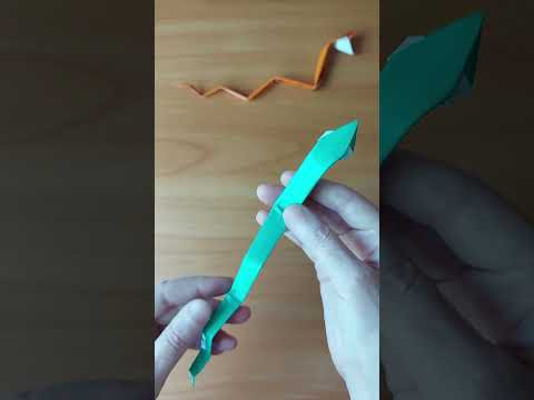 Змея Анаконда оригами из бумаги своими руками INCLART #diy Змея Анаконда оригами из бумаги своими руками INCLART #diy